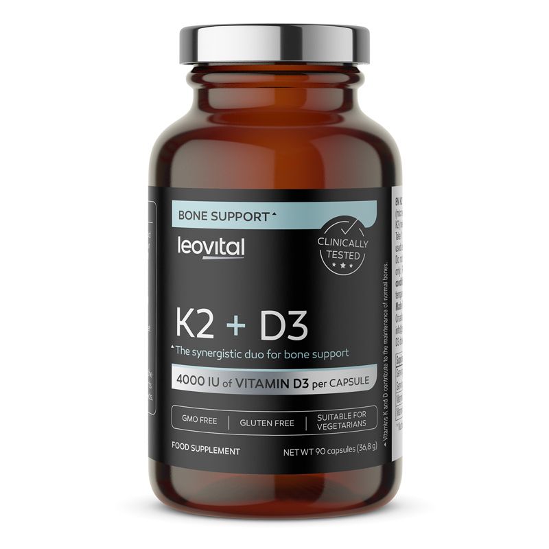 Polleo Leovital K2+D3, 90 Kapseln