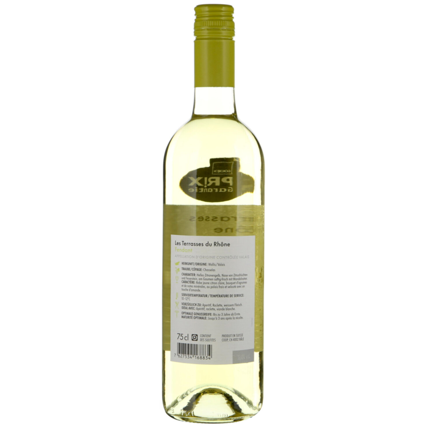 Prix Garantie Valais AOC Fendant les Terrasses -75cl