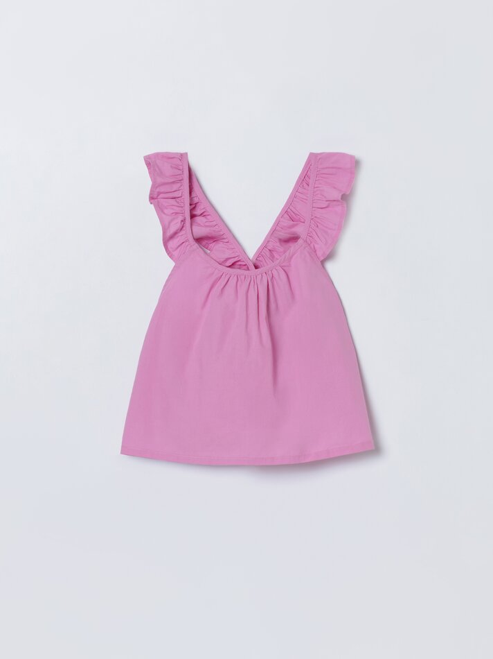 Top com alças cruzadas - Rosa