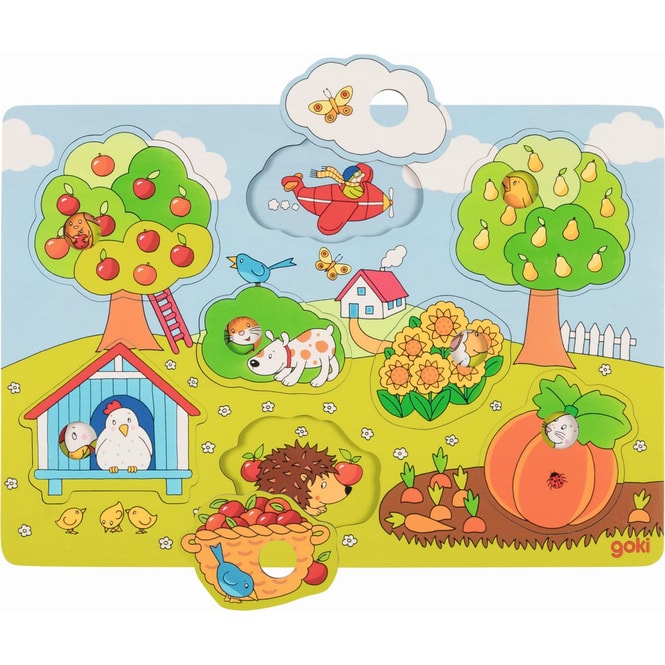 Steckpuzzle - Im Garten - 8 Teile