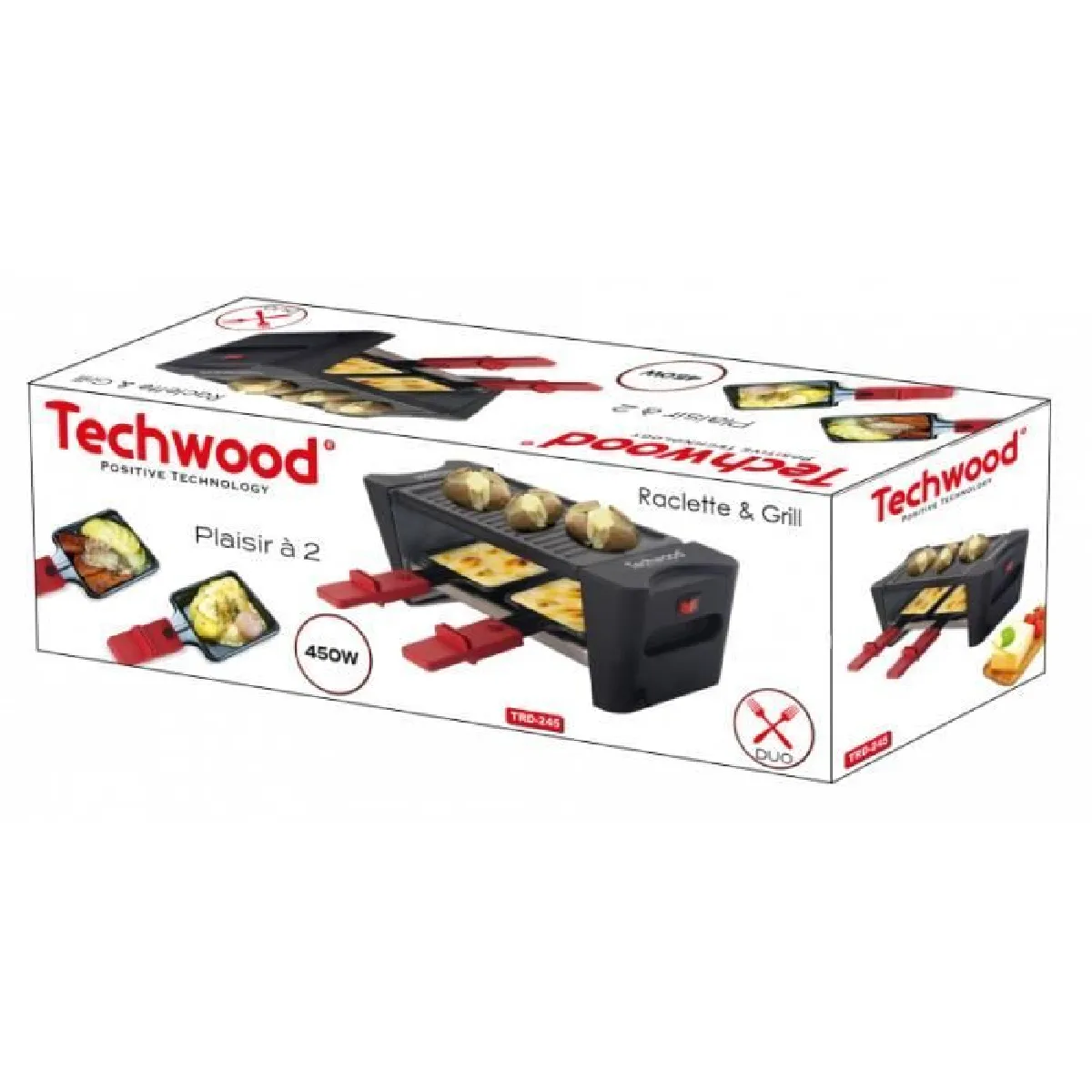 Techwood Raclette Grill Duo 450W