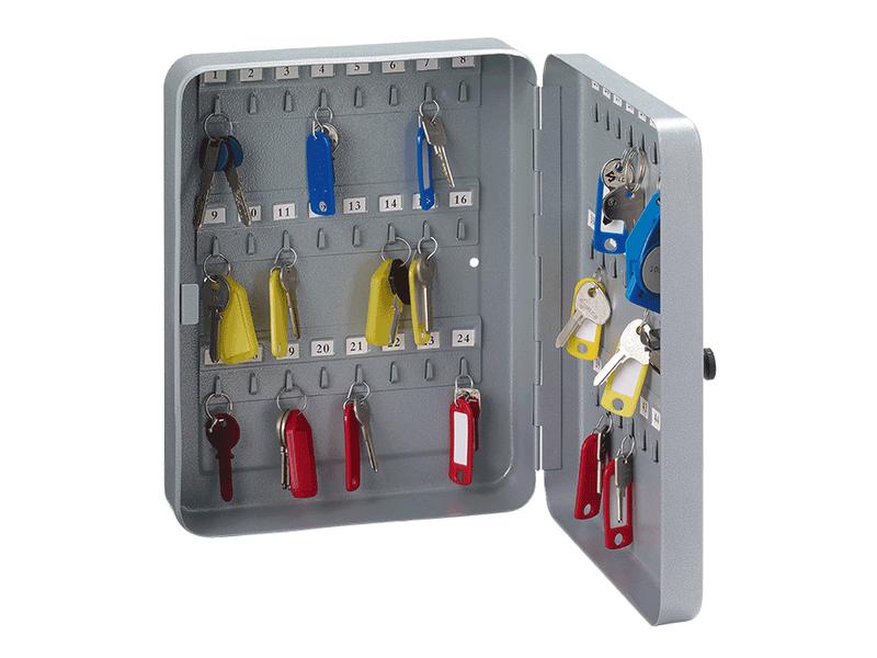 Rieffel Schlüsselkasten VT-SK 46 Z, Silber Schlüsselschrank mit 3-stelligem mechanischem Zahlenschloss