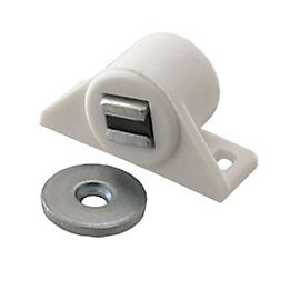 2 loqueteaux ronds Blanc 6 kg Entraxe 25