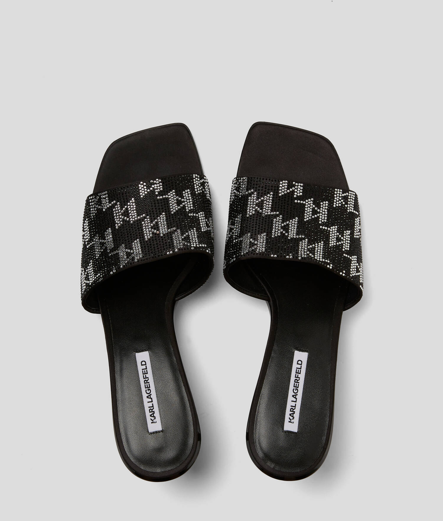 SANDALES EN STRASS KL MONOGRAM PANACHE