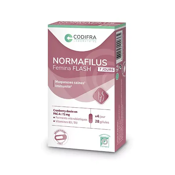 Codifra Normafilus Femina Flash Confort intime 28 gélules