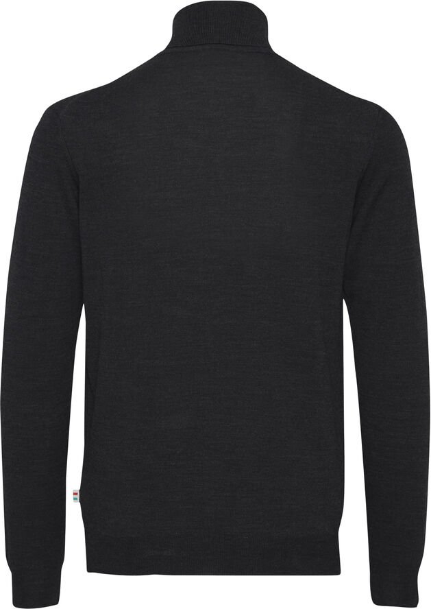 Casual Friday CFKONRAD Merino Roll Neck Knit Dark grey melange