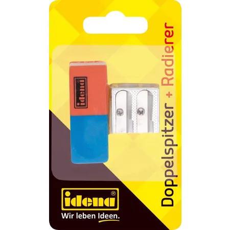 Idena Doppelspitzer und Radierer, 2-teiliges Set