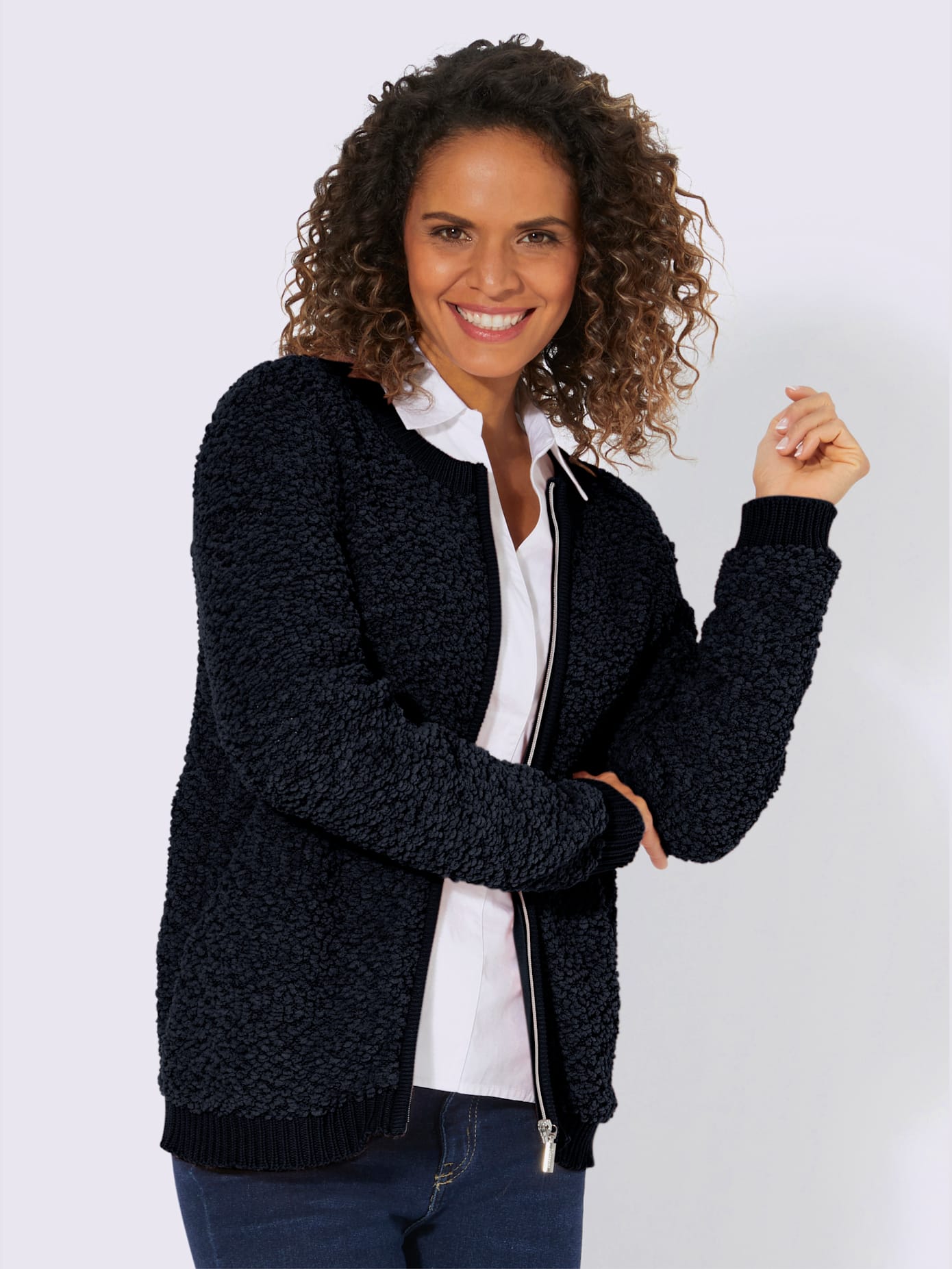Veste en tricot moelleux et chaud