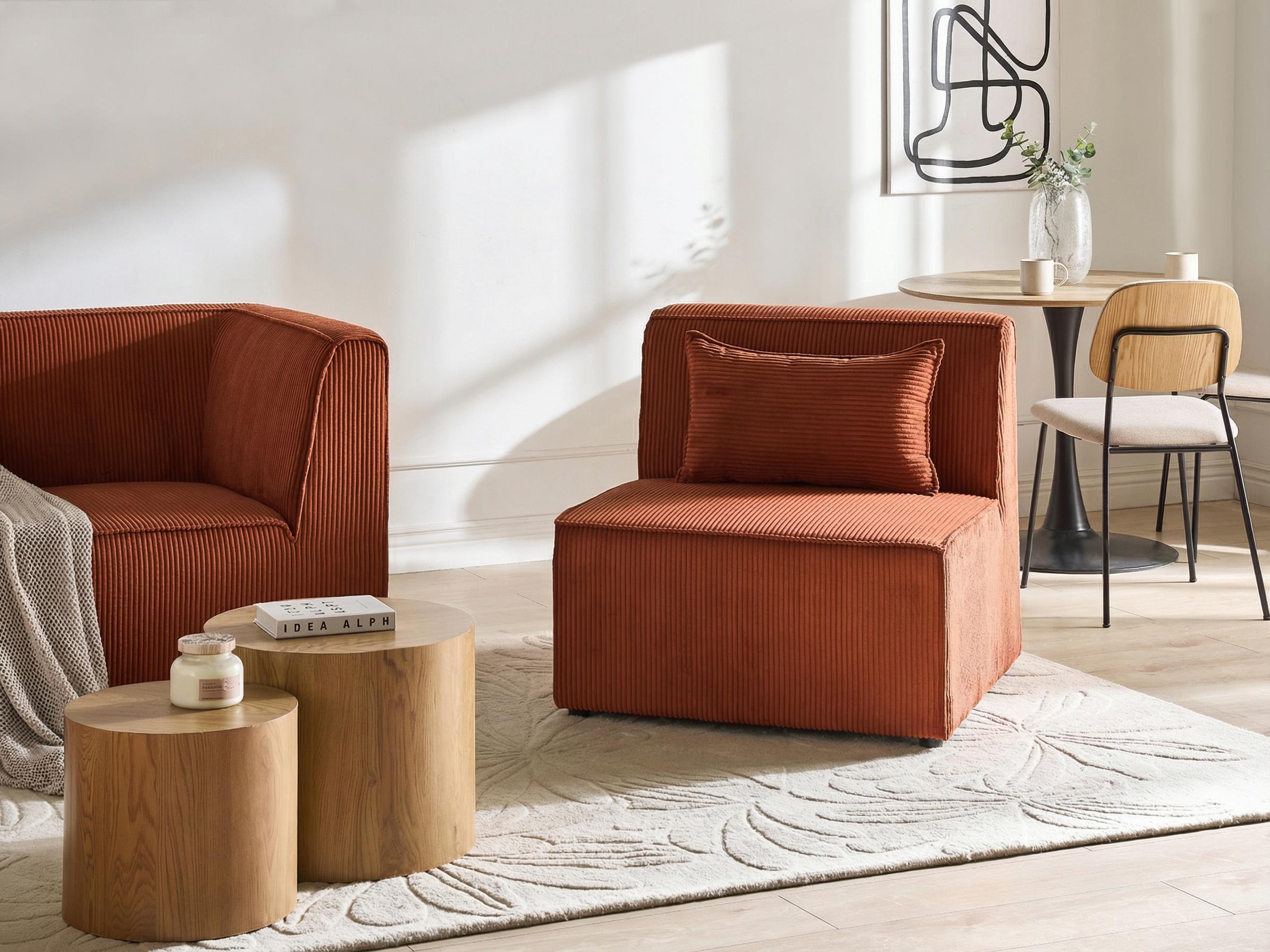 Zitmodule LEMVIG Corduroy Goudbruin
