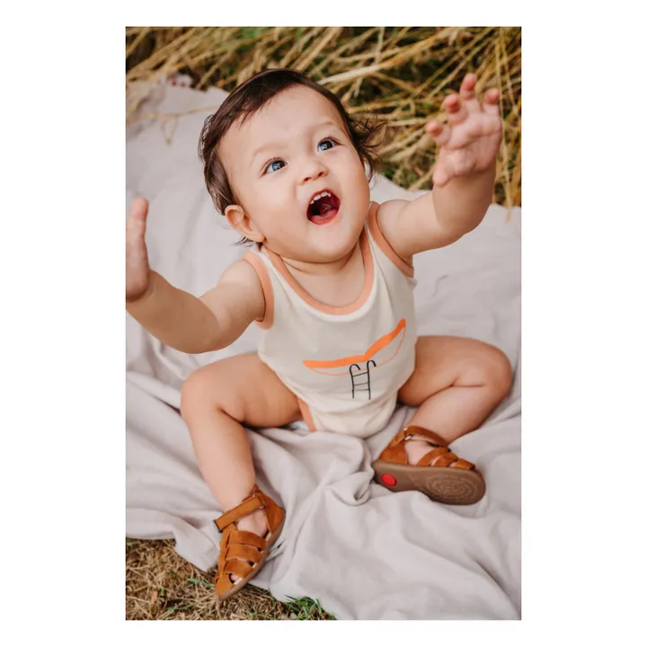 Bonnie & The Gang Barboteuse Kofi Coton Bio | Beige