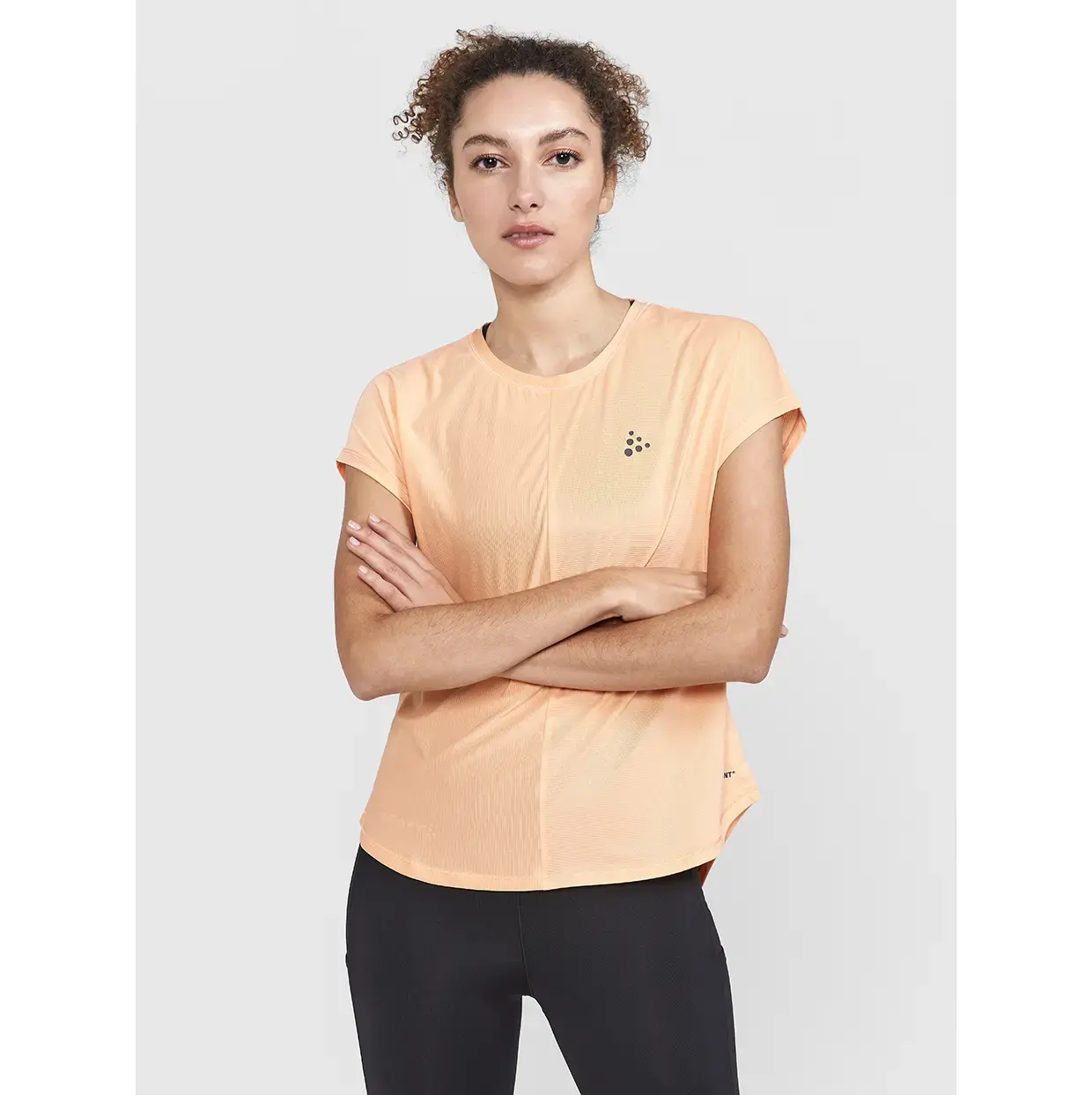 Craft Core Essence Hardloopshirt Korte Mouwen Lichtroze Dames