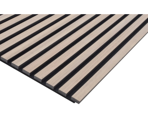 Akoestisch paneel met PES-vilt en MDF-gefineerd notenhout 1195 x 572,5 x 19 mm