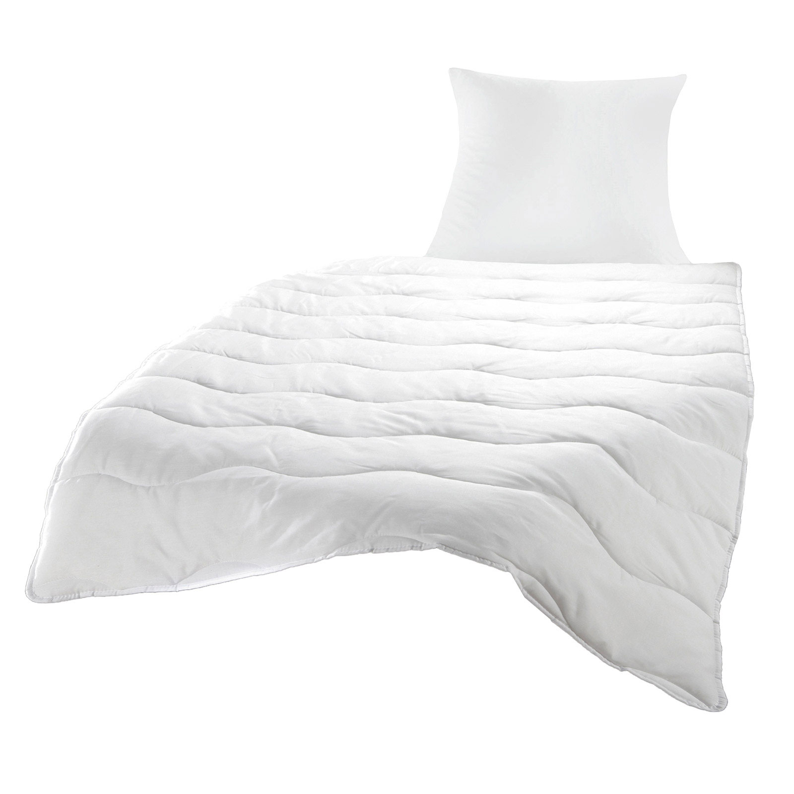 Betten-Set - weiß - 135x200 cm