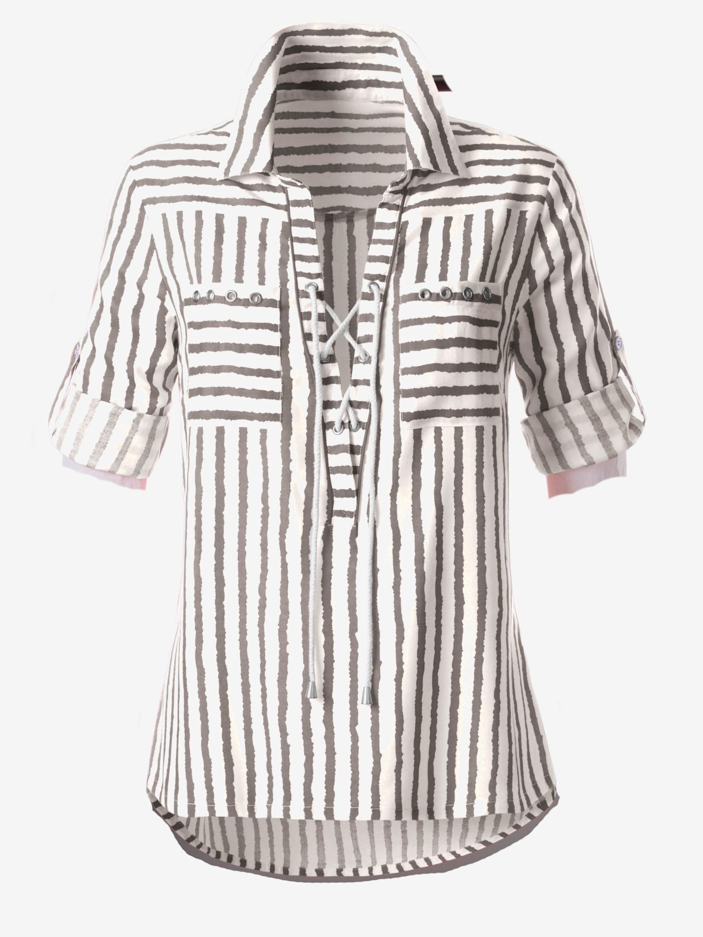 Chemisier rayé pure viscose