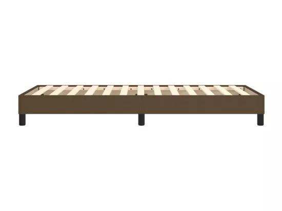 Sommier à lattes de lit Marron foncé 90x200 cm Tissu