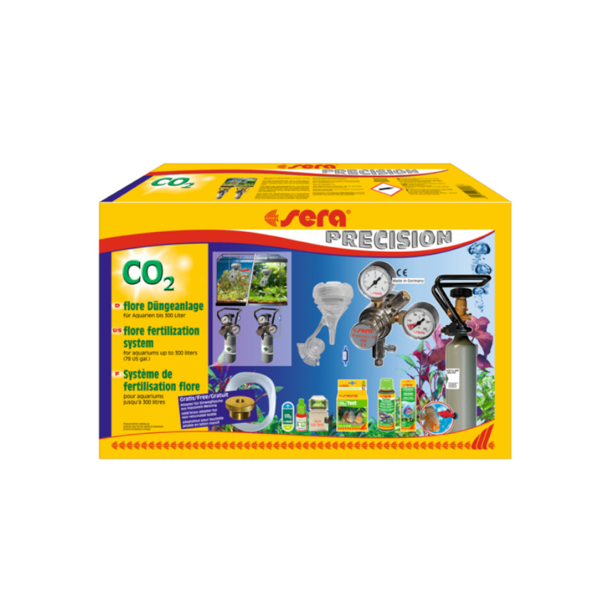 Kit Sera Precision CO2 com sistema de fertilização para aquários