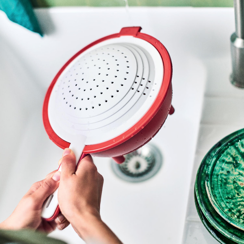 Saladin® Multisieb Praktisches Doppelsieb zum Waschen und Abtropfen von Lebensmitteln