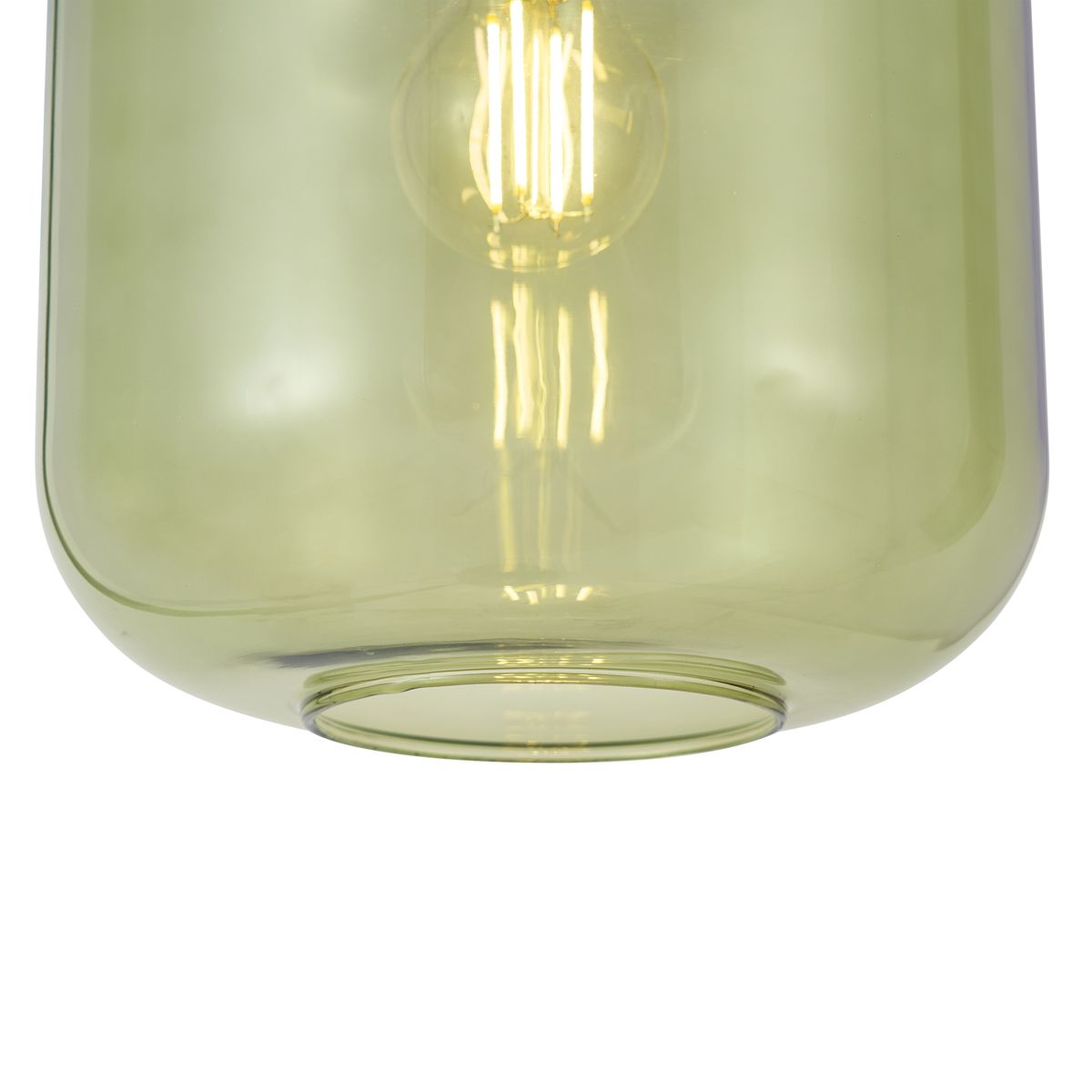 Hotel Chique hanglamp zwart met goud en groen glas 3-lichts - Zuzanna