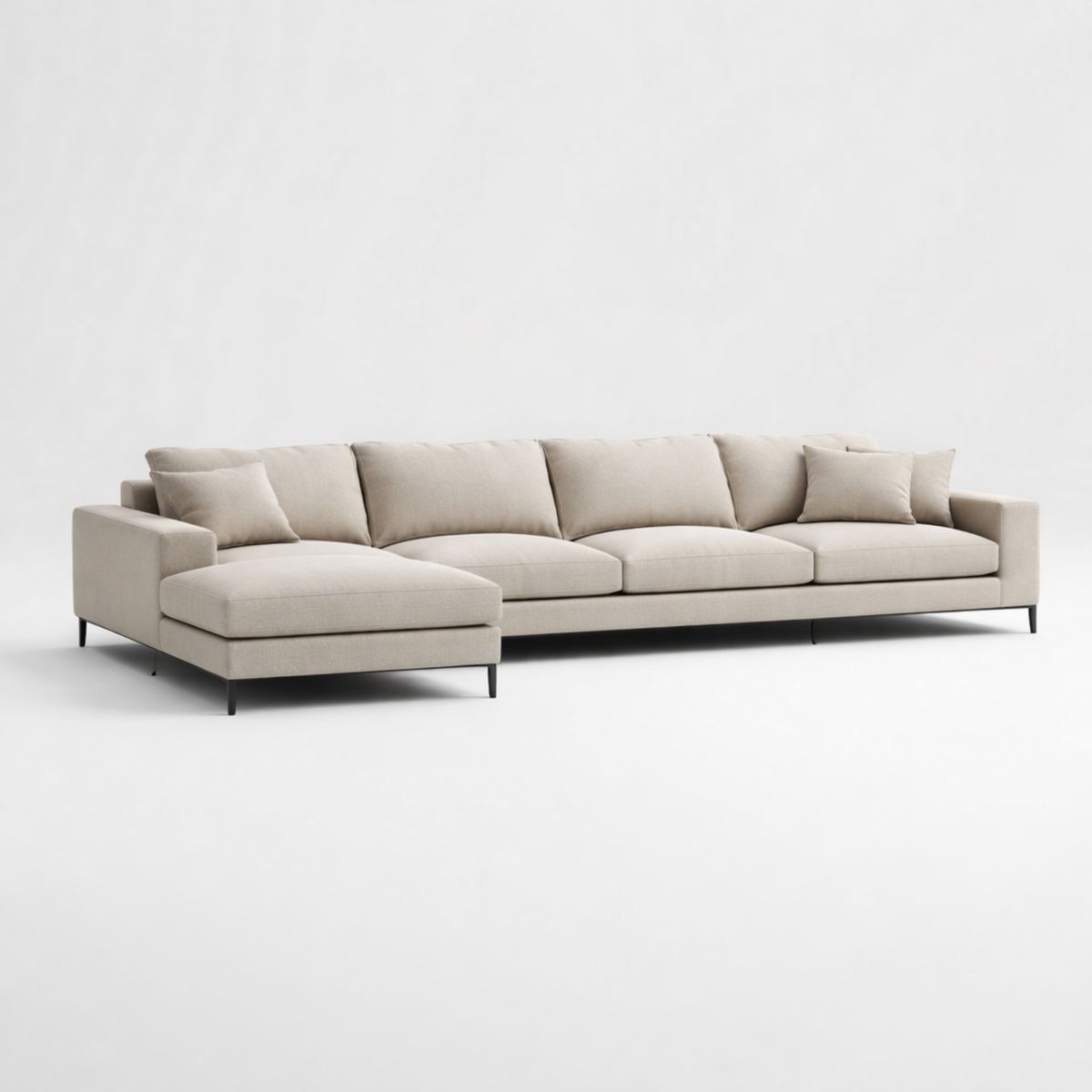 Sofa aus beigem Stoff