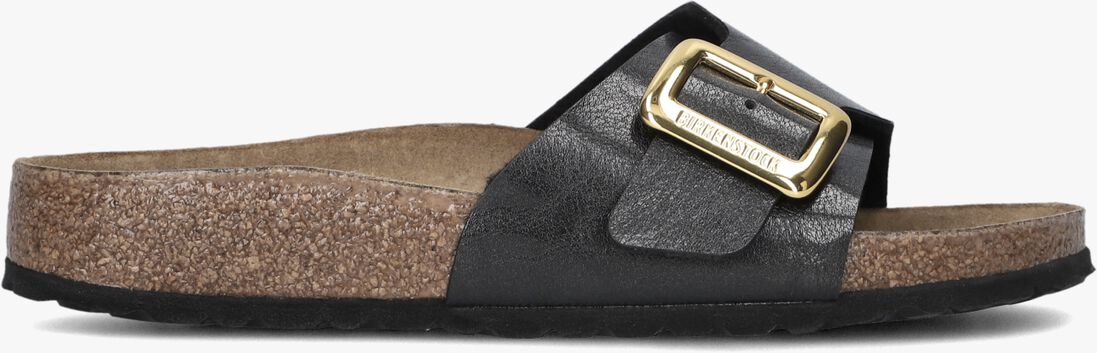 zwarte birkenstock slippers catalina cushion buckle