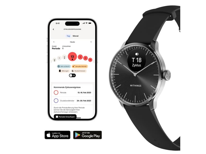 Withings Activity Tracker Scanwatch Light Black Hybrid Smartwatch