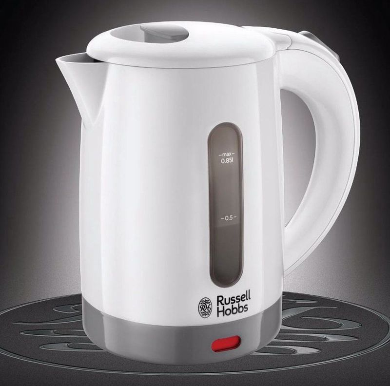 Russell Hobbs - Travel Waterkoker - Wit - Lichtgewicht - Compact