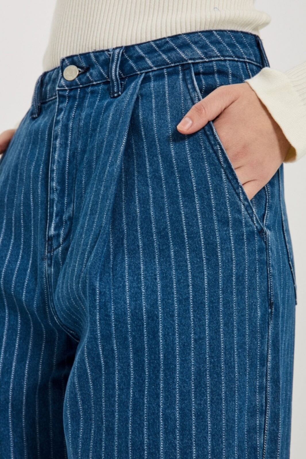 Norr Kenzie Pleat Wide Jeans