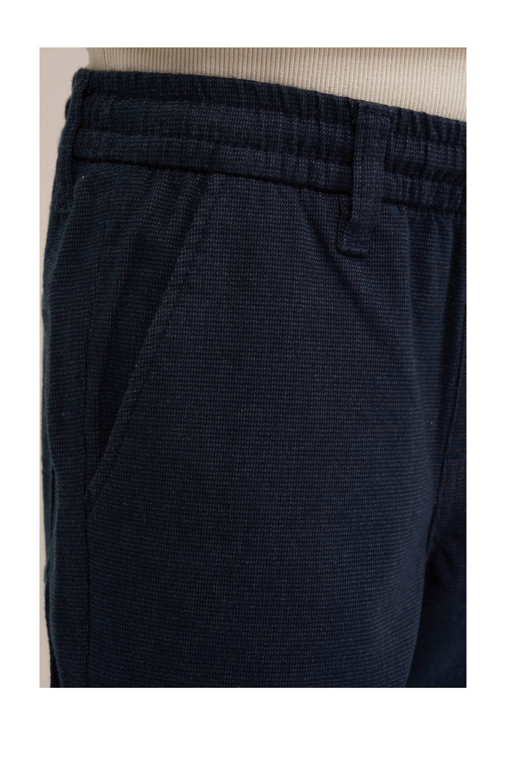 WE Fashion broek donkerblauw