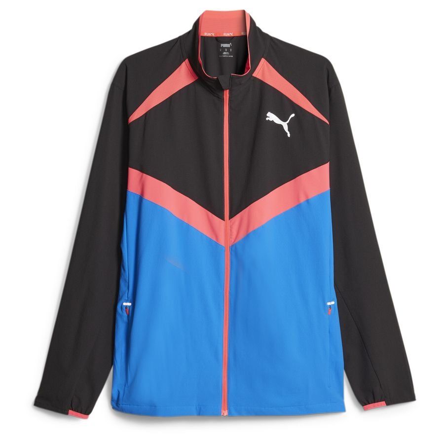 PUMA Veste Running Ultraweave - Noir/Bleu/Fire Orchid