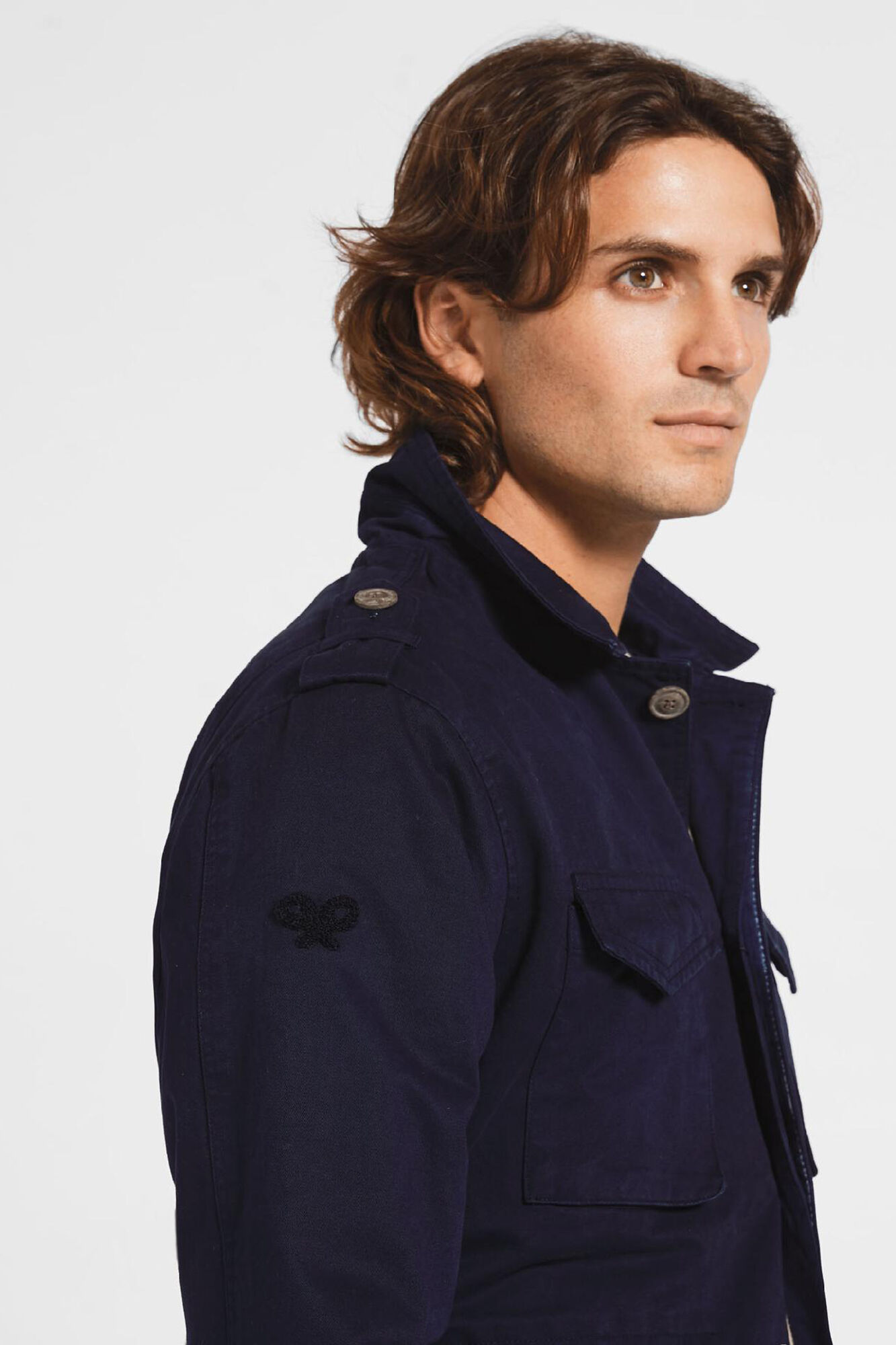 Chaqueta peça de roupa corante azul marino - Azul marino