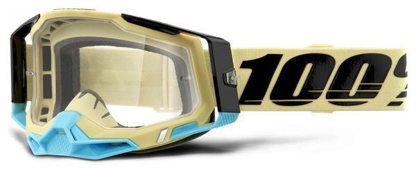 Masque 100% RACECRAFT 2 | Marron Noir Airblast | Verres Clairs