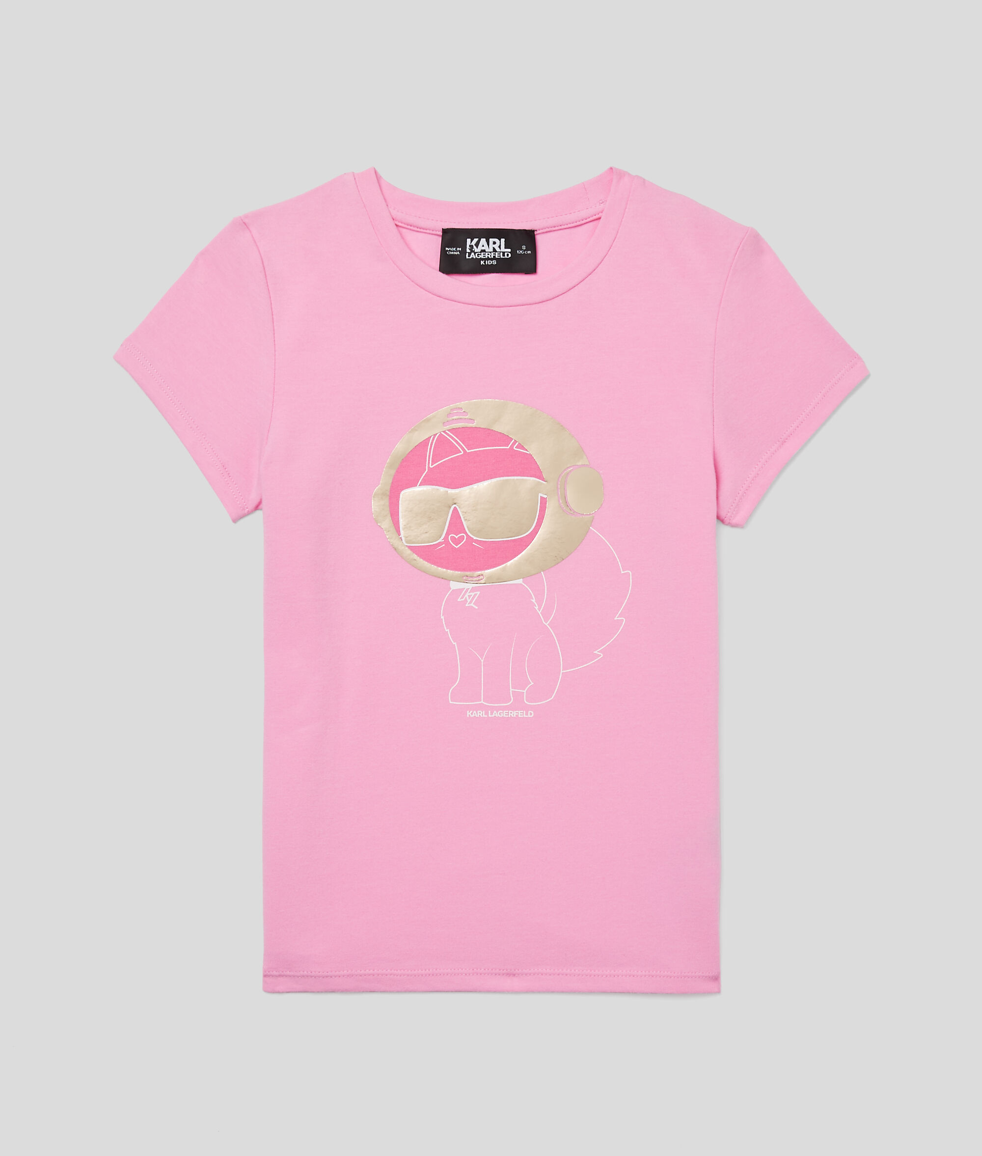 T-shirt pour fille avec motif Choupette de l'espace