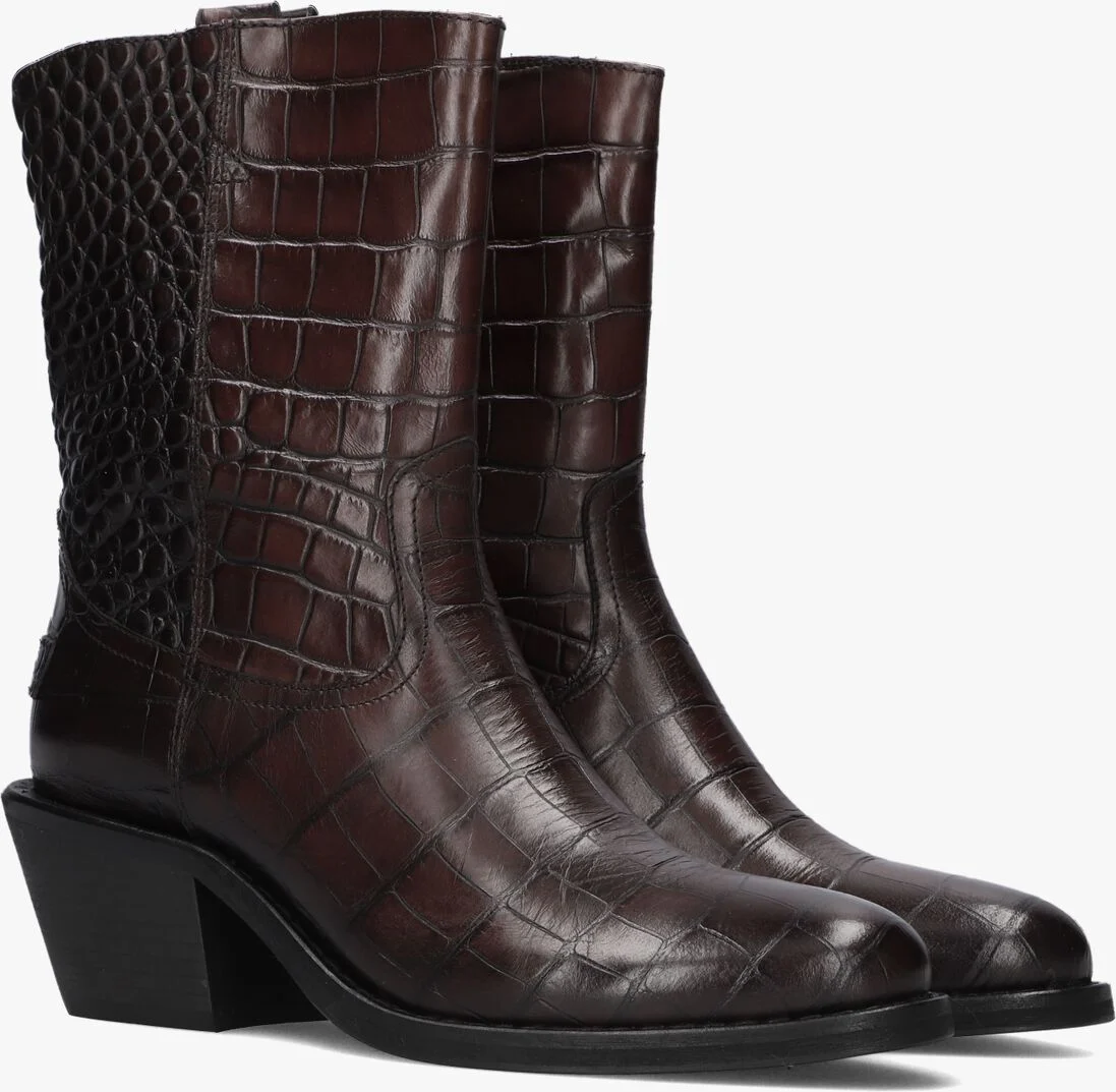 SHABBIES bruine shabbies enkellaarsjes juul ankle boot
