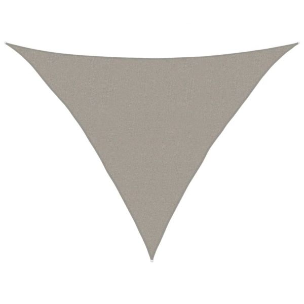 vidaXL Para-sol Vela Triangular 160 G/m² 2,5x2,5x3,5m Pead Cinza-claro - 4273260421