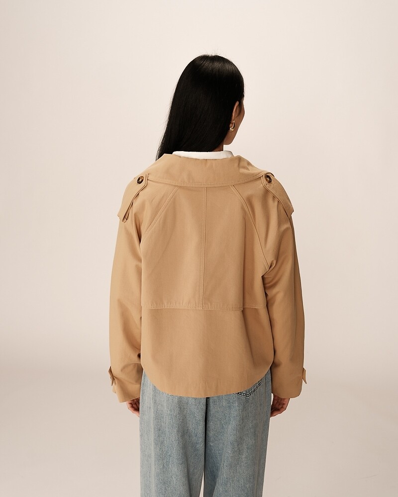 GRACE & MILA<br>Trench coat curto PRIMAVERA