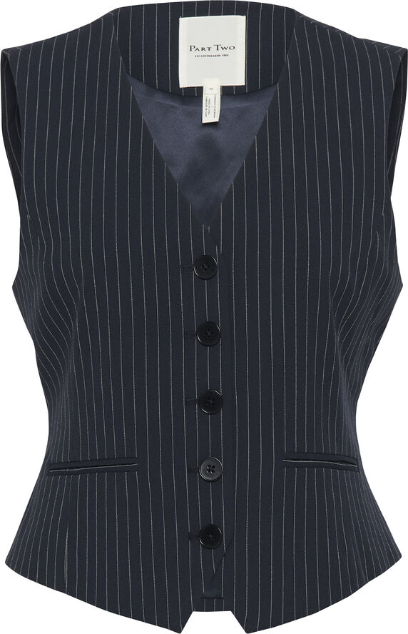 Part Two RikkePW WA Dark navy pinstripe