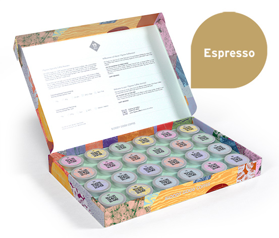 19grams – Kaffee Adventskalender Filterkaffee – 24 x 50 g Ganze Bohne