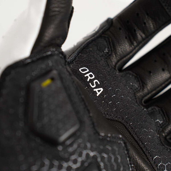 knox - Gants Orsa MK3 Cuir Noir / Blanc