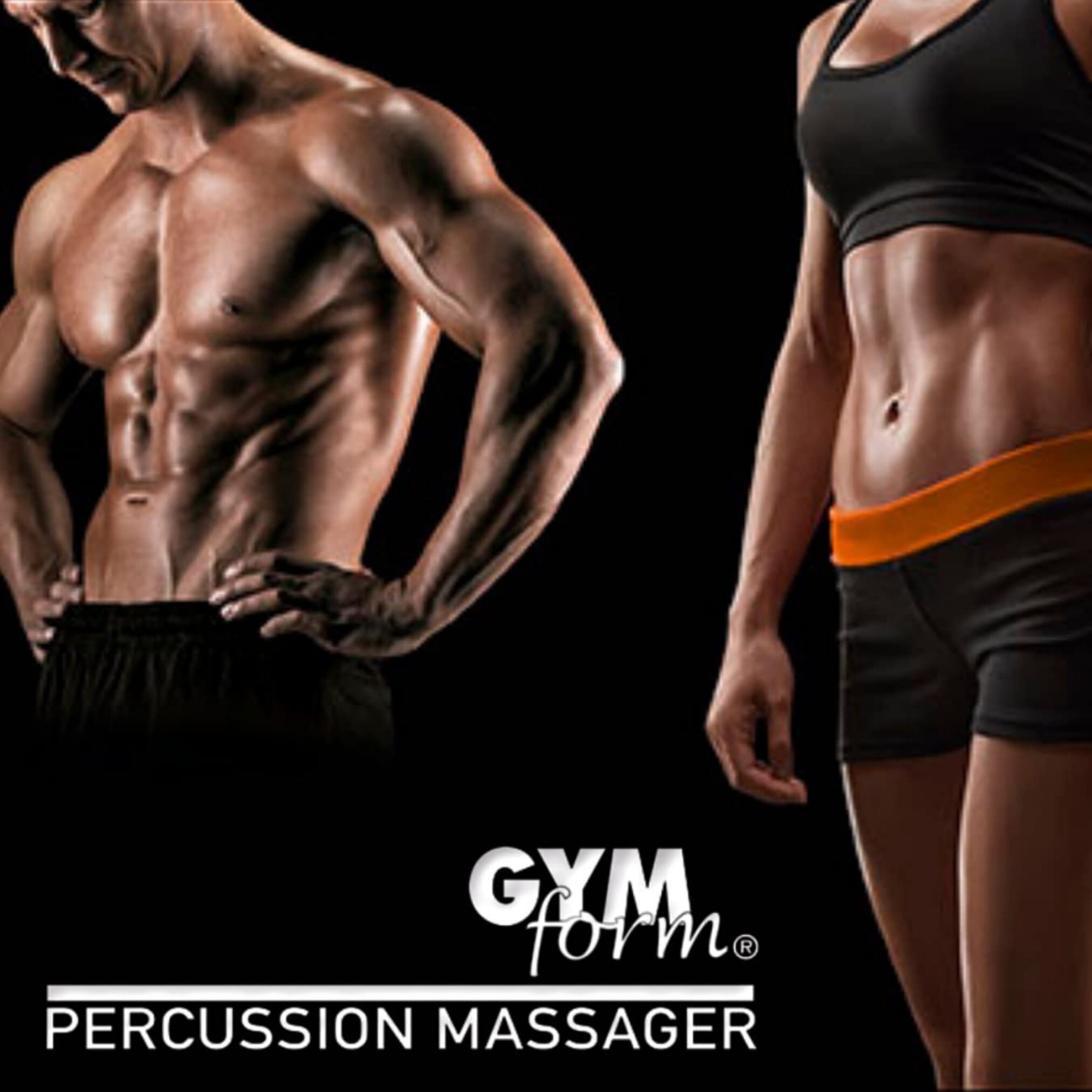 Gymform® Massagepistole Massage Gun mit 4 Massageköpfen Percussion Massager