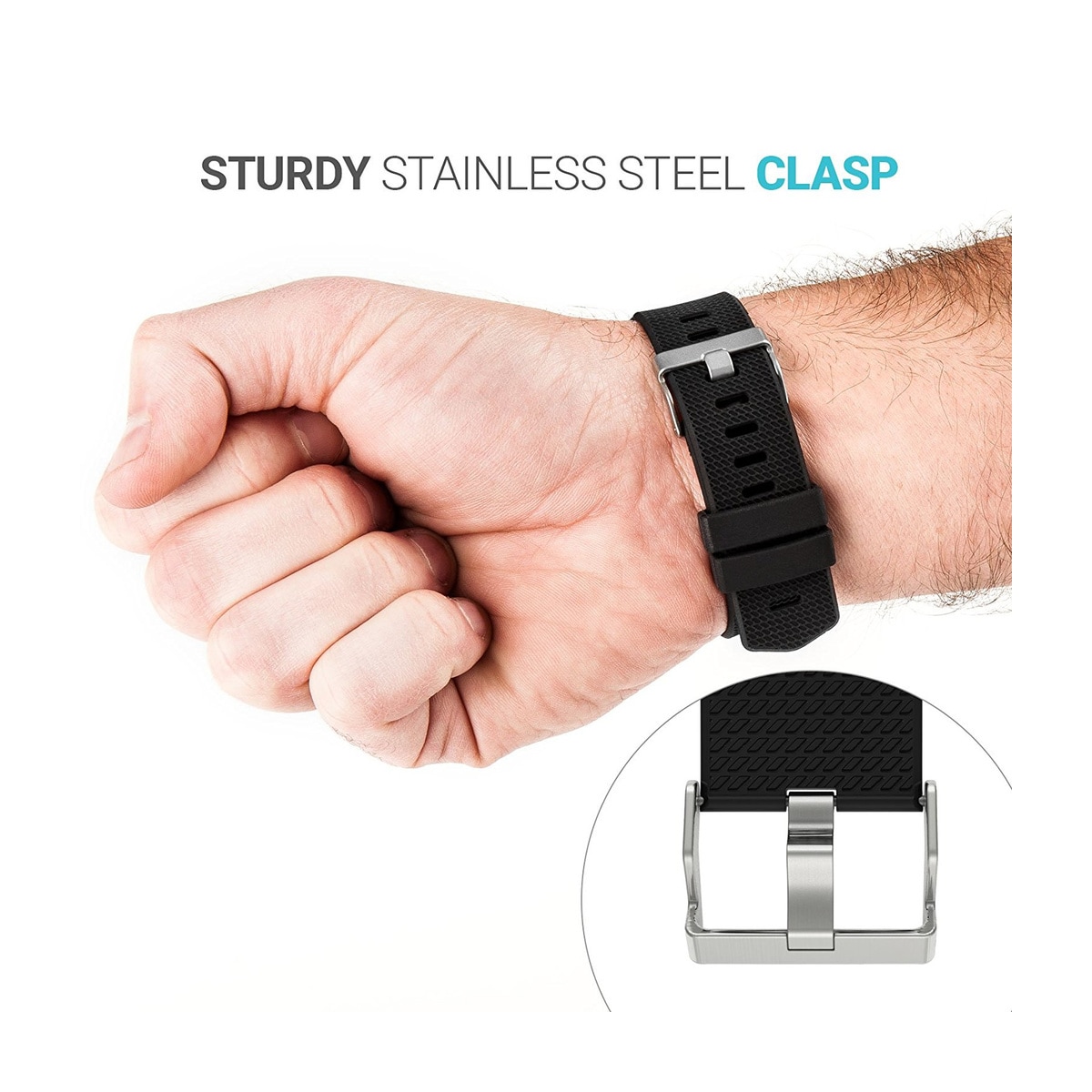 Armbånd til Fitbit Charge 2 - Svart S