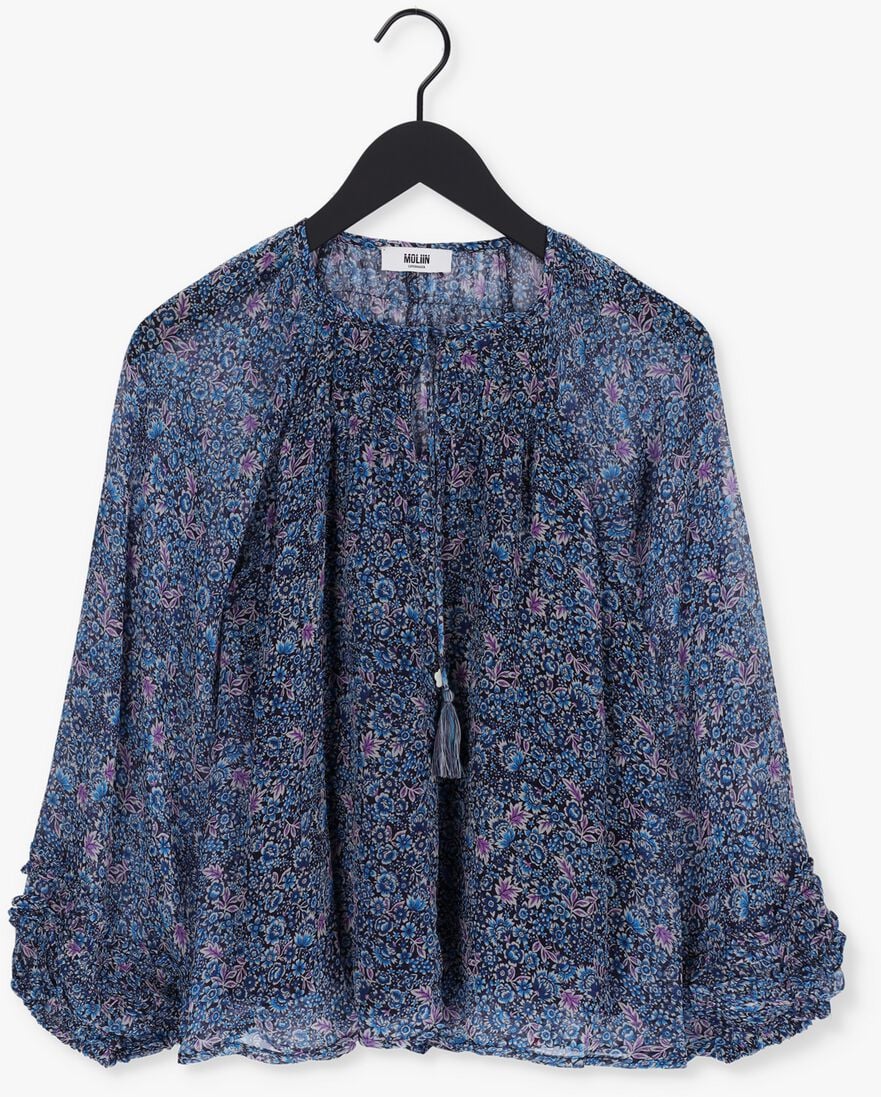 MOLIIN blauwe moliin blouse michelle