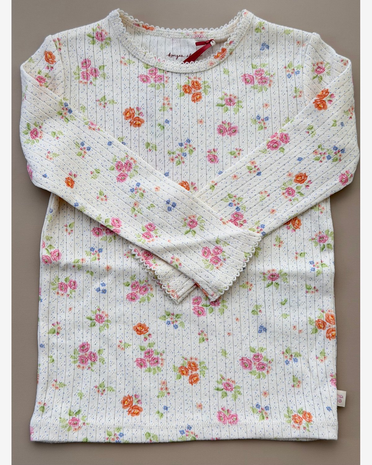 Trøye Langermet -100% Øko Bomull, Pointelle | Minnie Blouse GOTS
