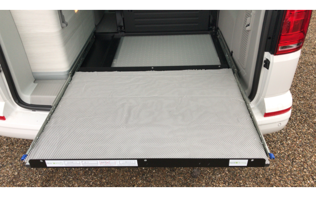 BusBoxx heckBOXX flex T5 / T6 / T6.1 California Coast / Ocean / Beach Camper Heckauszug Modul geteilt