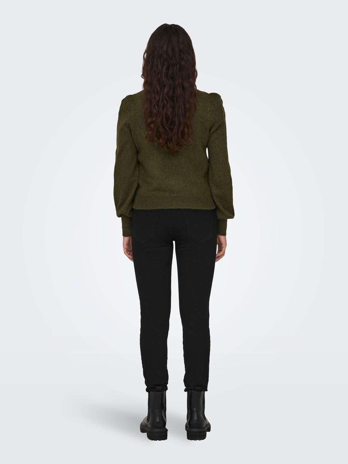 JDYRUE Strickpullover Dark Olive