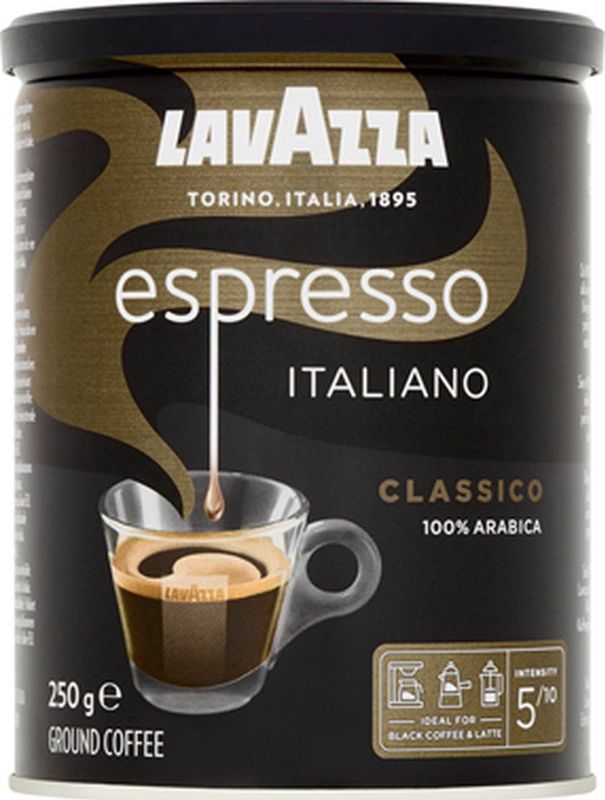 Lavazza - Espresso Italiano Classico - Gemalen Koffie - 250 g - Arabica Bonen