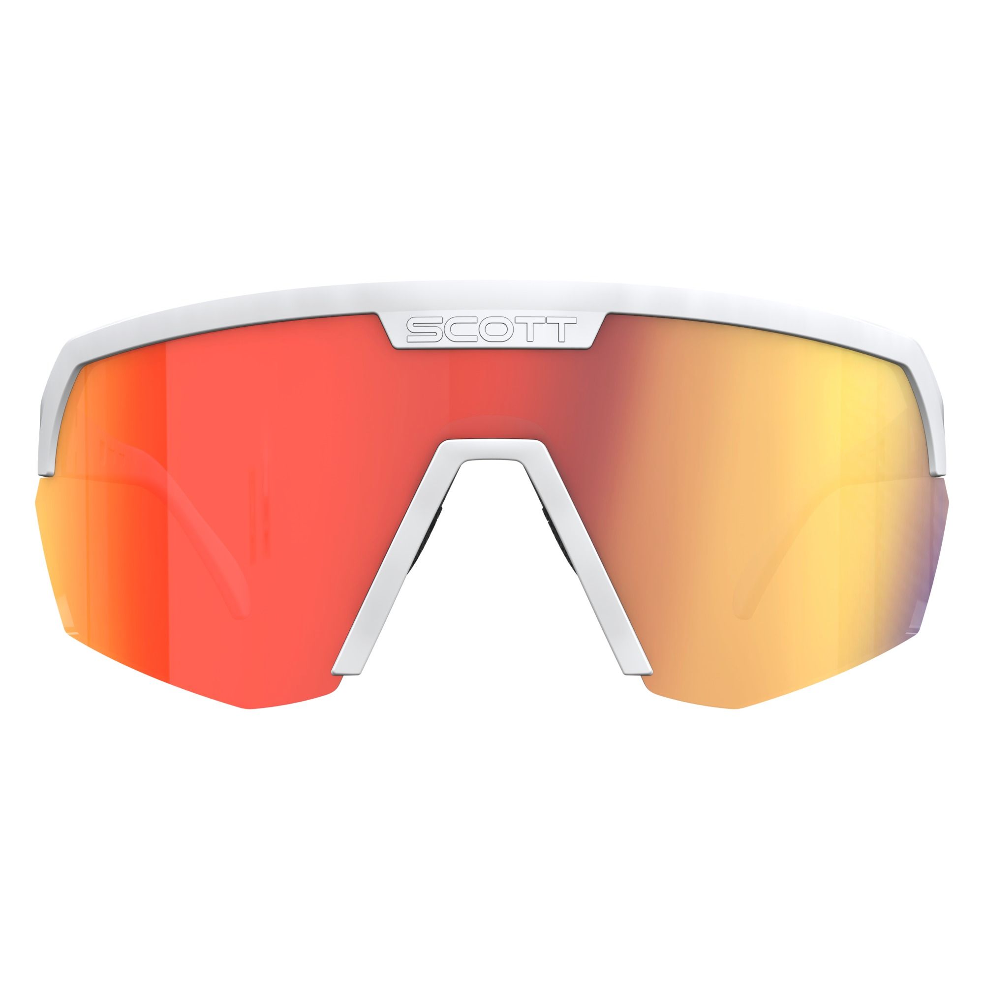 SCOTT Sport Shield Cykelbriller Mathvid/Rød Krom