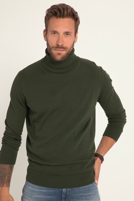 Rollkragenpullover, Feinstrick
