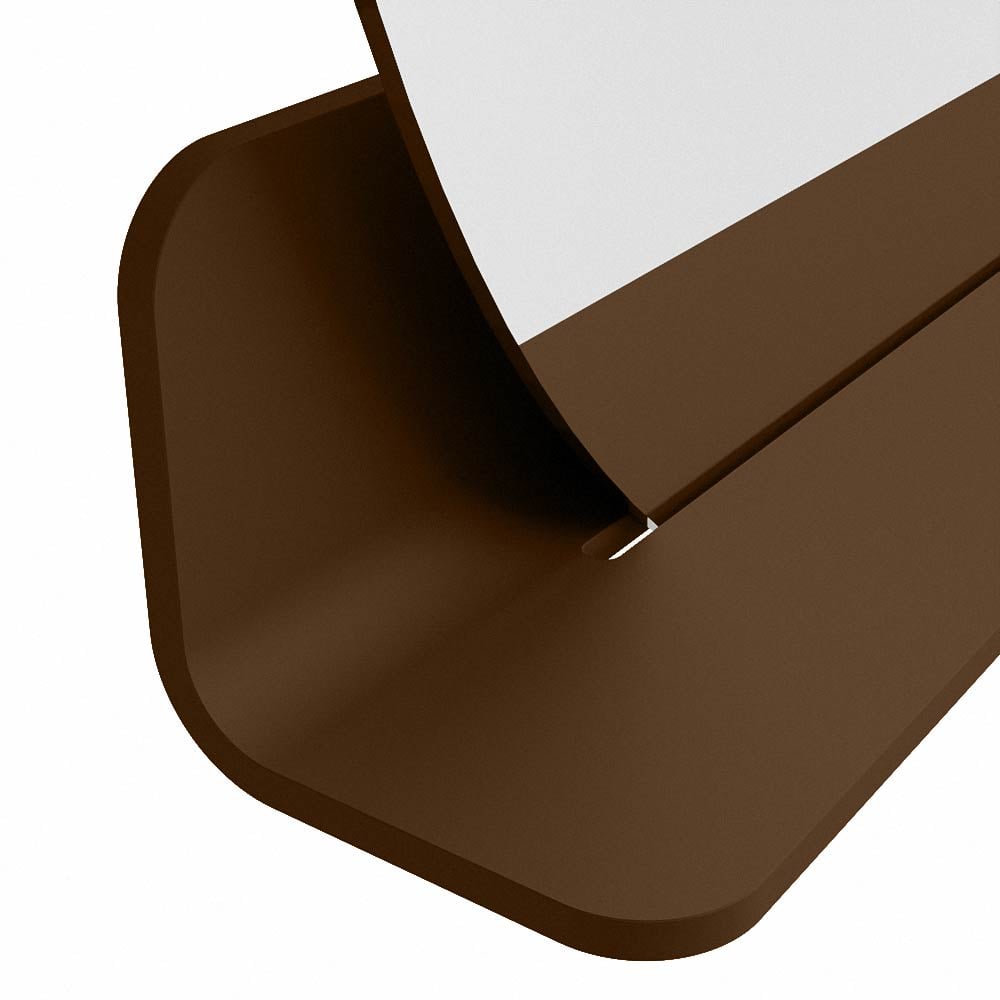Mondiaz Spot spiegel rond Ø80cm met planchet rust