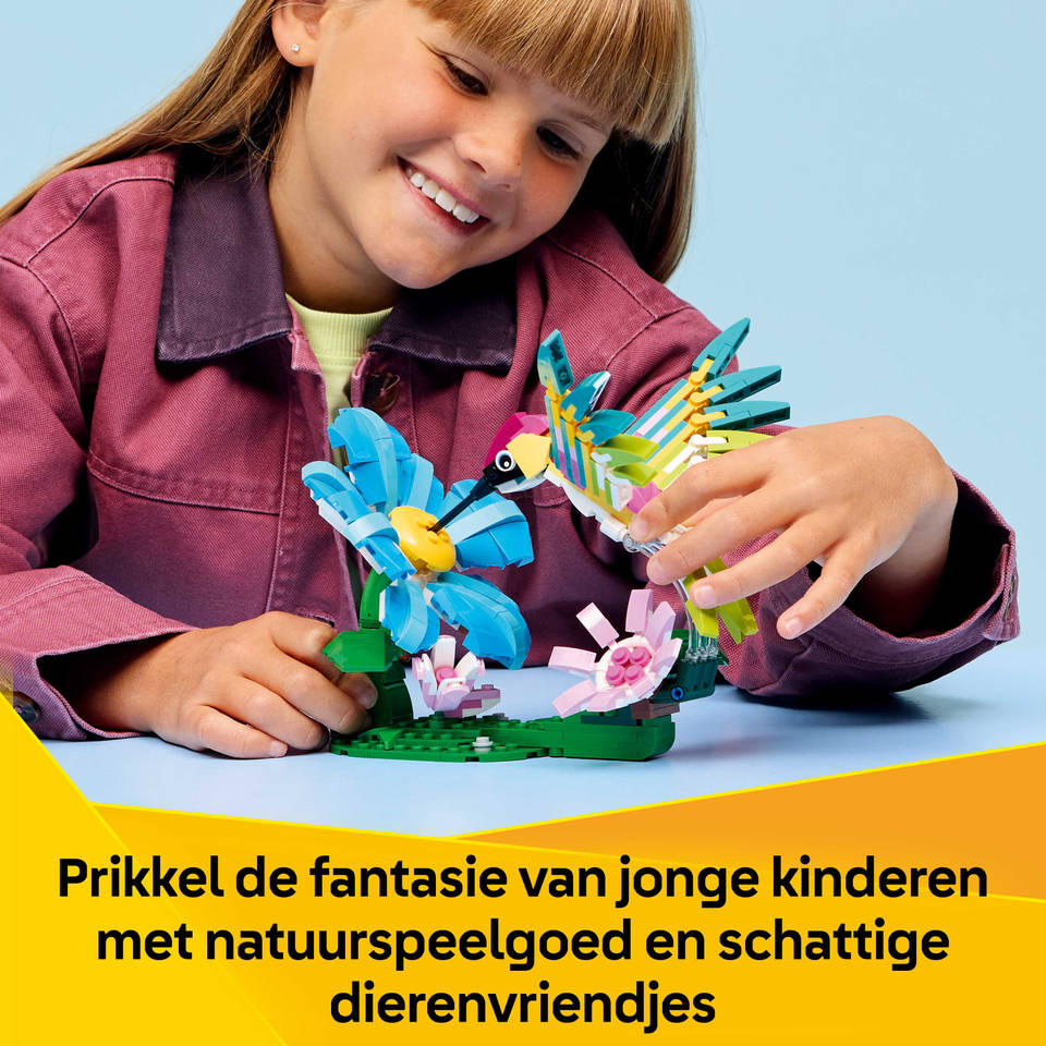 LEGO Creator 3-in-1 wilde dieren: kleurrijke kolibrie 31384