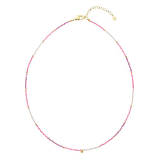 Nuni Copenhagen Line Halskæde, Light Pink, 42 5 cm